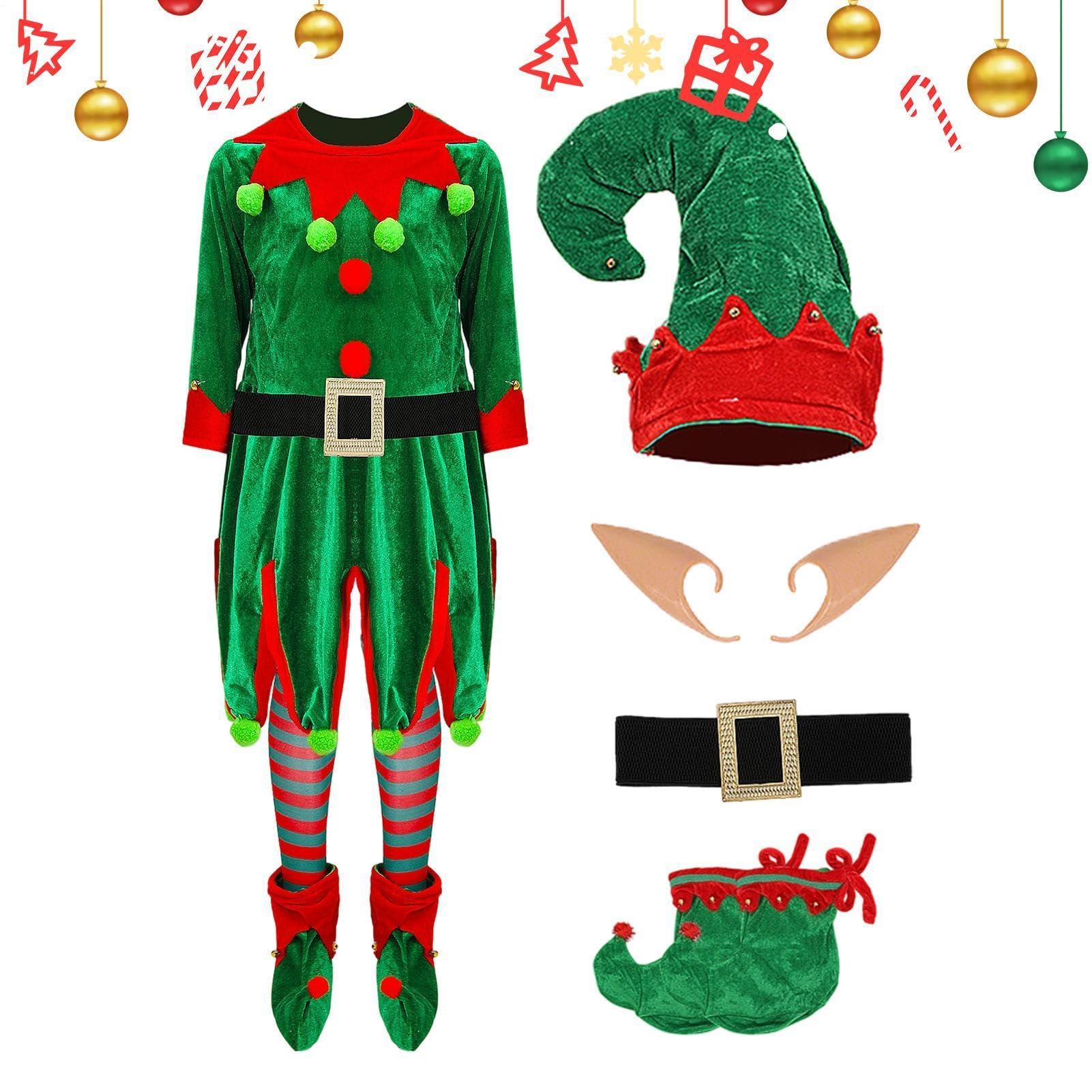Generico di Natale Classico Vestito Traspirante Da Festival Set Bambini