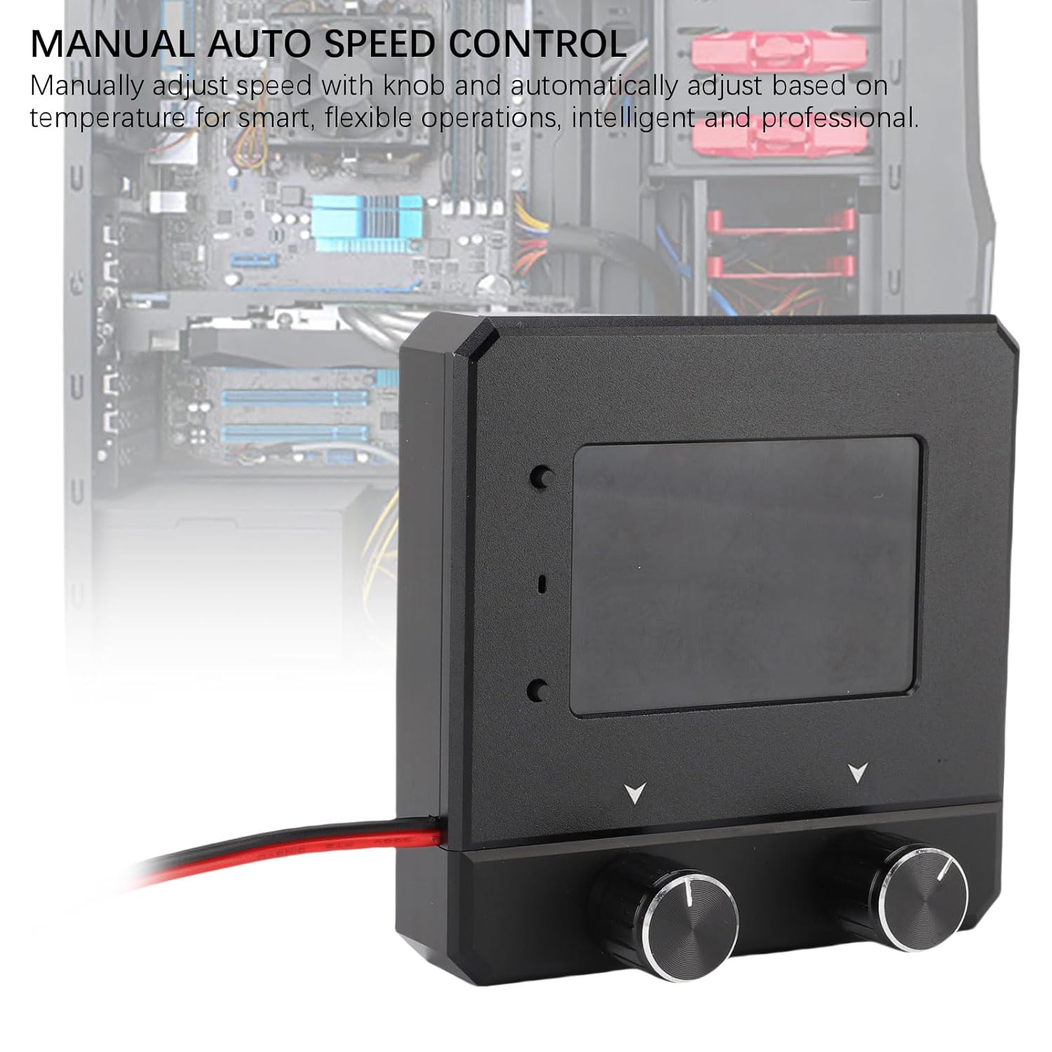 Manual Automatic Pump Fan Speed Controller, Smart Ceiling Fan Control TSQ SLTS with Intelligent Data Display, 6 Fan interfaces & 1 Pump Interface