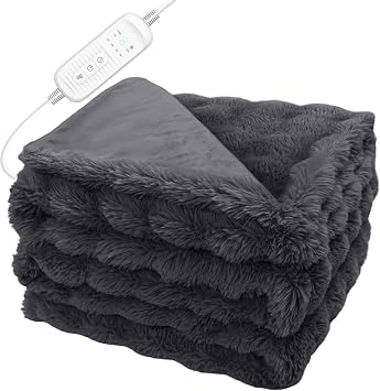 Electric Heated Blanket Throw - 50"x60" Heating Blanket