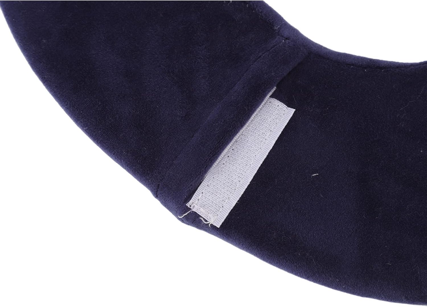 U Shaped Hot Water Bottle, Warm Neck Soft Rubber Hot Water Bag with Cloth Cover for Pain Relief and Insulation (Navy Blue)