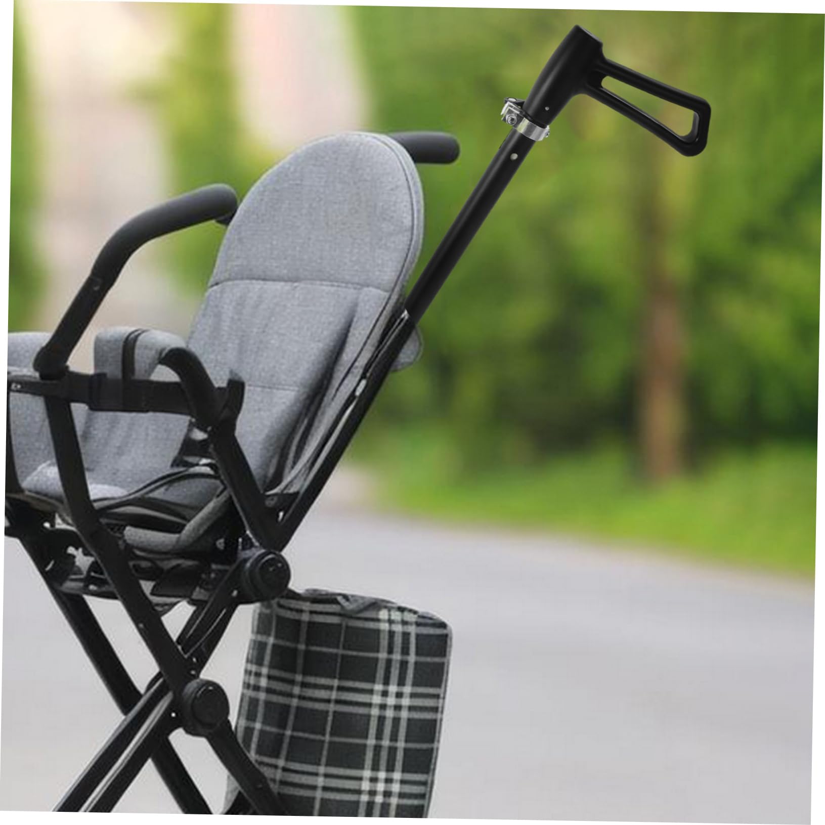 VICASKY Maniglia Sostitutiva per Spingere Passeggino e Auto Spinta Nera
