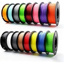 PETG 3D Printer Filament 1.75mm, 16-Color Set, Strong & Durable,Heat-Resistant, Low-Warp, Smooth Finish, Ideal for Functional Parts, Engineering Models & Large Multi-Color Printing Projects