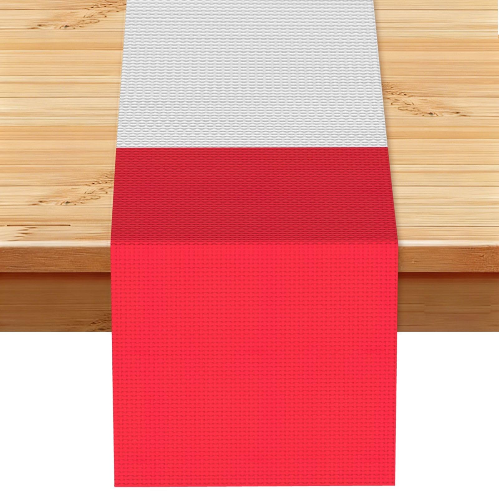 French flag Printed Table Runner 13 x 72, Wrinkle Resistant Decor for Dining Table Coffee Table Fireplace