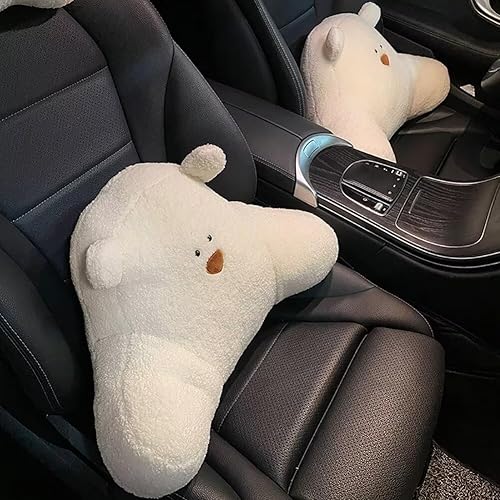 Miniatura 2 de TOTATOWI Almohada para el cuello de la almohada del reposacabezas del coche del oso lindo de dibujos animados almohada de lectura rosa para conducir