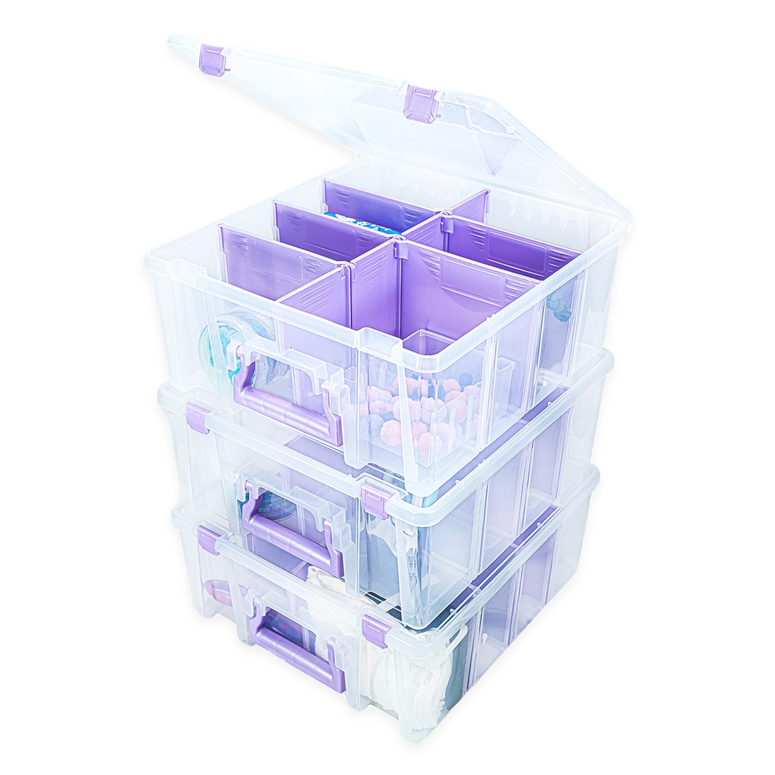 Amazon.com: ArtBin Super Satchel Double Deep Compartment Box with
