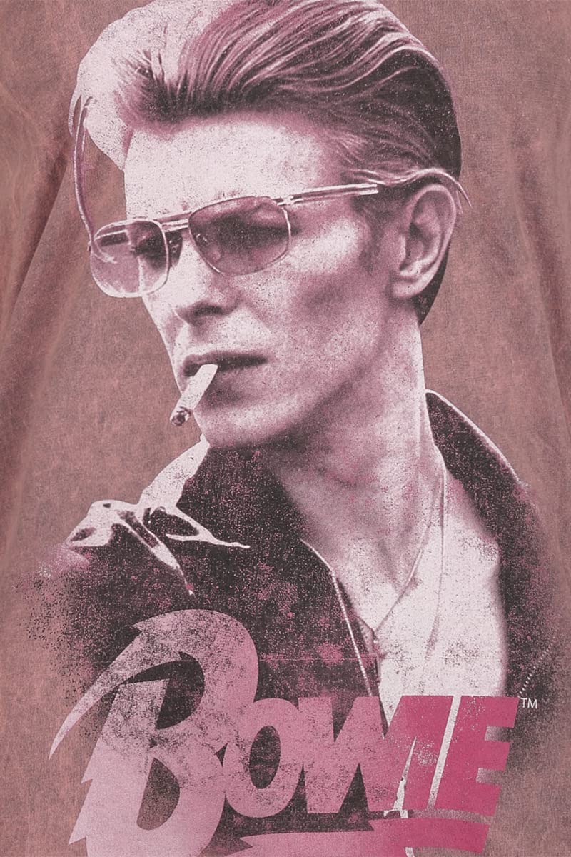 David Bowie Smoking Femme Top Corail Regular/Coupe Standard