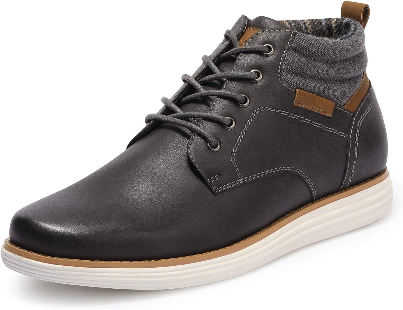 Bruno Marc Men's Mid Top Chukka Sneaker Lace Up Dress Boot