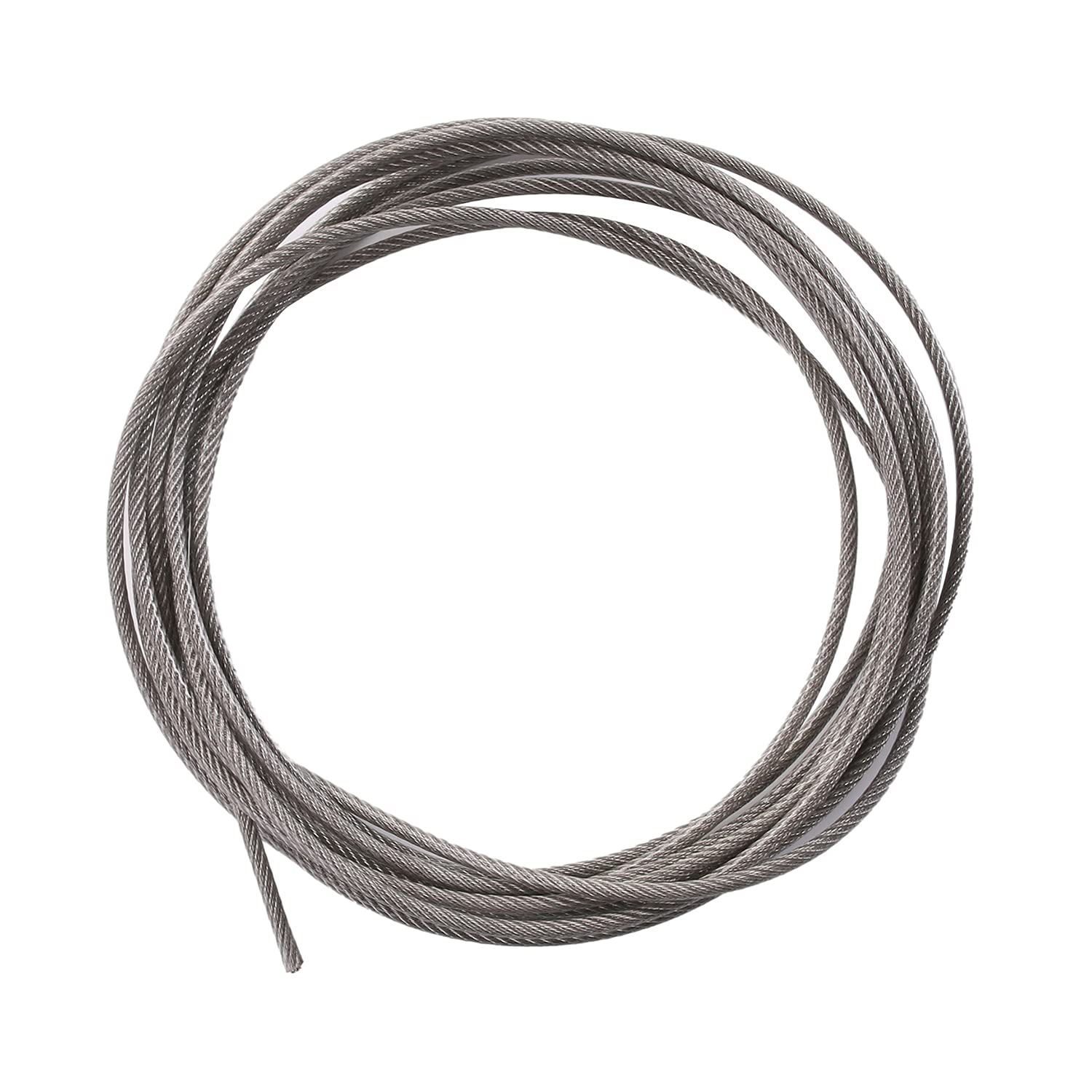 Othmro Cavo In Acciaio Inox 304 Con Rivestimento PVC – Diametro 1,2 Mm, Lunghezza 10 M – Resistente E Flessibile Per Ringhiere, Tende, Bricolage E Giardinaggio - 2
