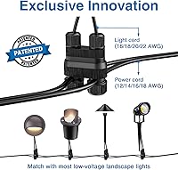 Vista 3 de SUNVIE Fastlock2 - Conector de cable de bajo voltaje para iluminación de paisaje, impermeable, conector de bajo voltaje, conectores de cable
