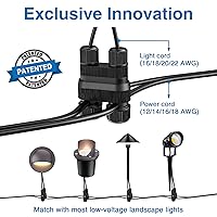 Vista 3 de SUNVIE Fastlock2 - Conector de cable de bajo voltaje para iluminación de paisaje, impermeable, conector de bajo voltaje, conectores de cable