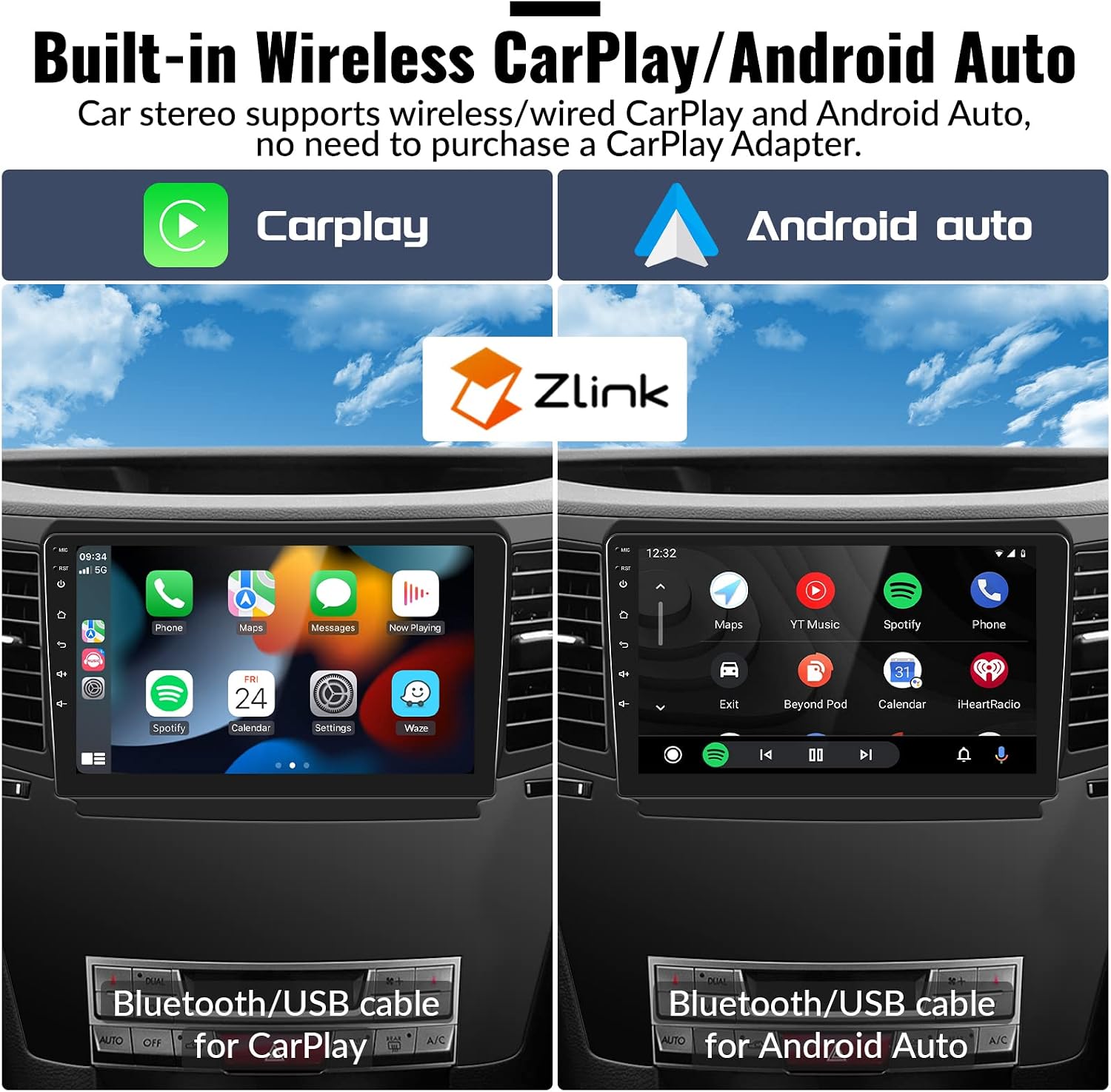 unitopsci android car stereo for subaru outback legacy 2010 2014 wireless carplay android auto gps navigation stereo 9 inch bluetooth fm car radio hd
