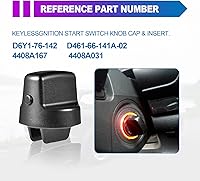 Vista 5 de Botón de encendido de arranque sin llave de repuesto para Mazda CX-9 2007-2015 2007-2011 CX7 2006-2007 Mazda 6 Pomo de llave de encendido y juego