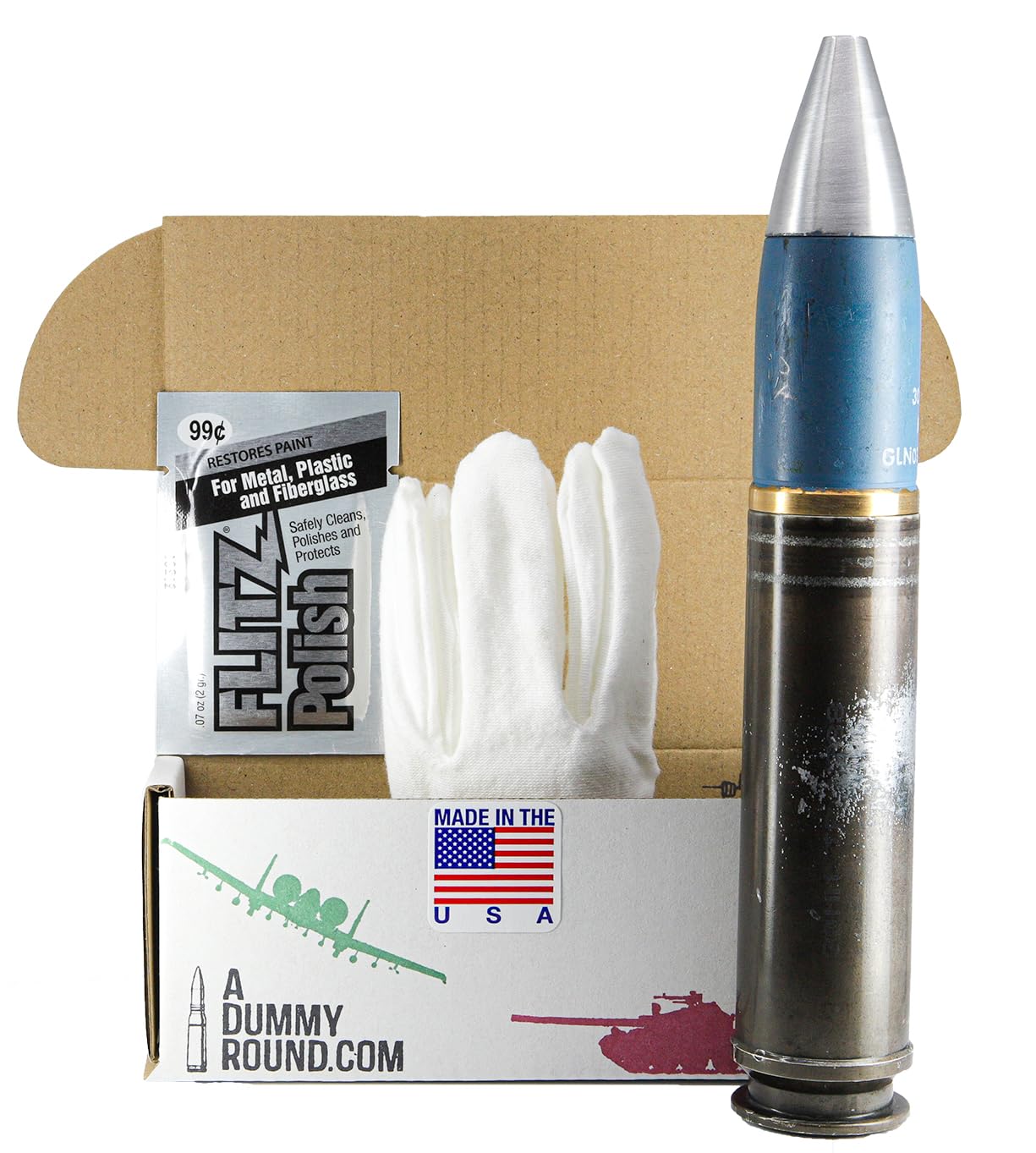 General Dynamics 30mm Dummy Round AH-64 Apache Attack Helicopter