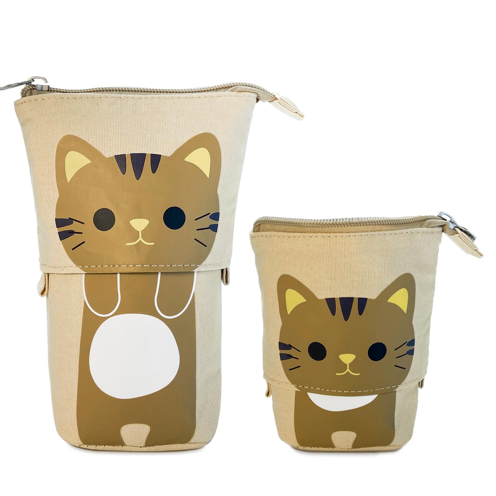 xiaowanwan Estuche Escolar con Compartimento Pequeño,Estuches de Lápices Retractil para Niñas Chico (Color 3)
