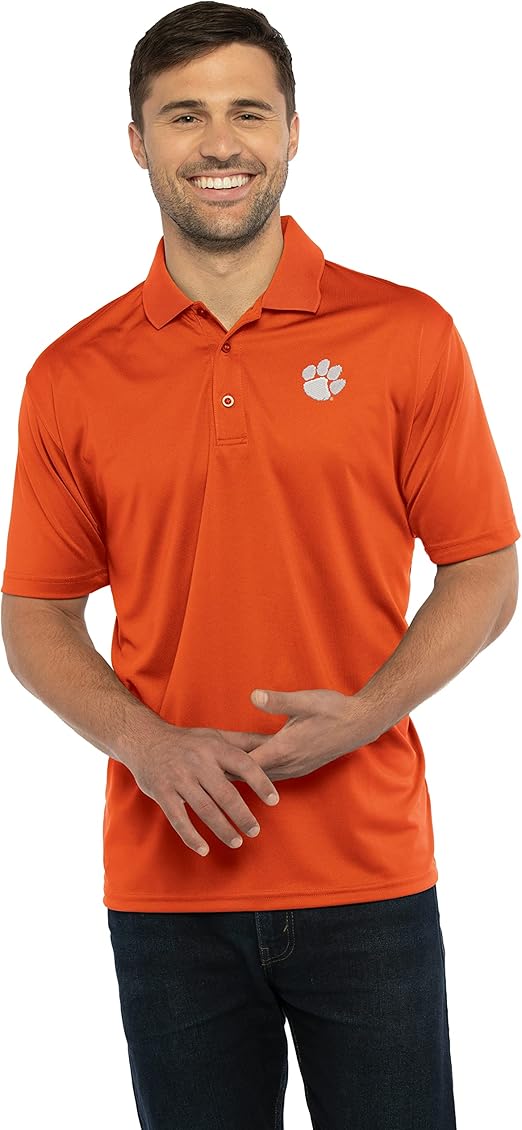Men's Collegiate Premium Moisture Wicking Team Color Icon Polo