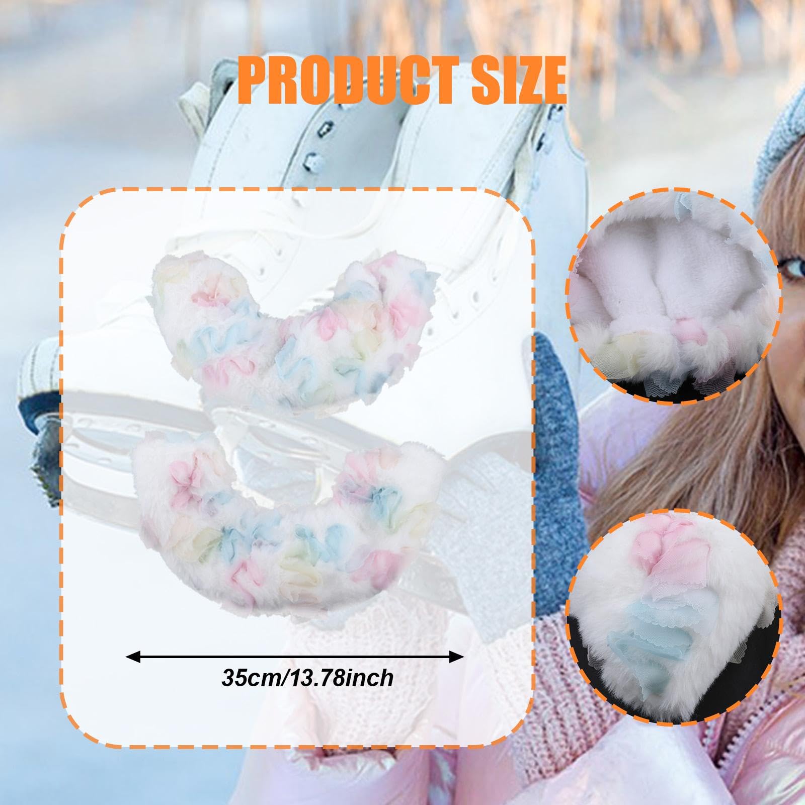 rockible Housses de Patins à Glace, Protège-Patins, Accessoires, Fournitures de Patinage, éponges pour Patins de Hockey