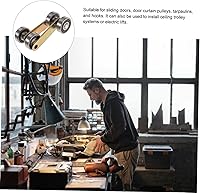 Vista 9 de Housoutil 4pcs 2 Trolley Ventana Puerta Dos Ruedas Strut Channel Trolley Asamblea Puerta corredera Puerta Rodillo Rueda Carretilla Heavy Duty