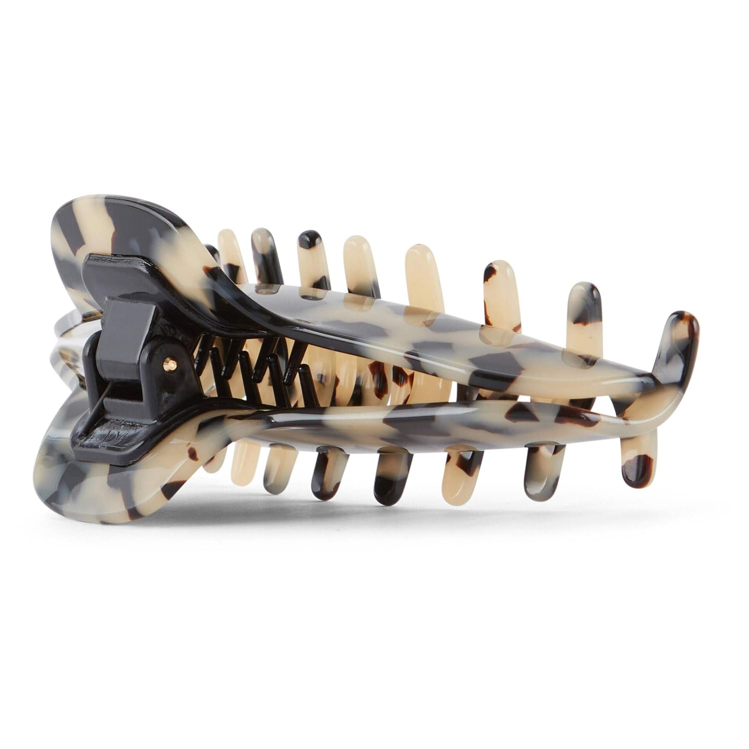 Allure Emmeline French Jumbo Jaw Clip, Large Hair Clip for Thick Hair - Tokyo Black