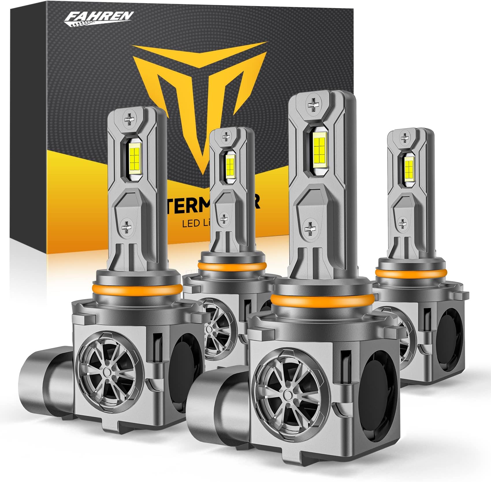 9005/HB3 LED Bulbs, 40000LM 900% Ultra Brightness, 6500K Cool White,1:1 Mini Halogen Size, Fog Light Bulbs with Cooling Fan, Plug and Play, Pack of 2