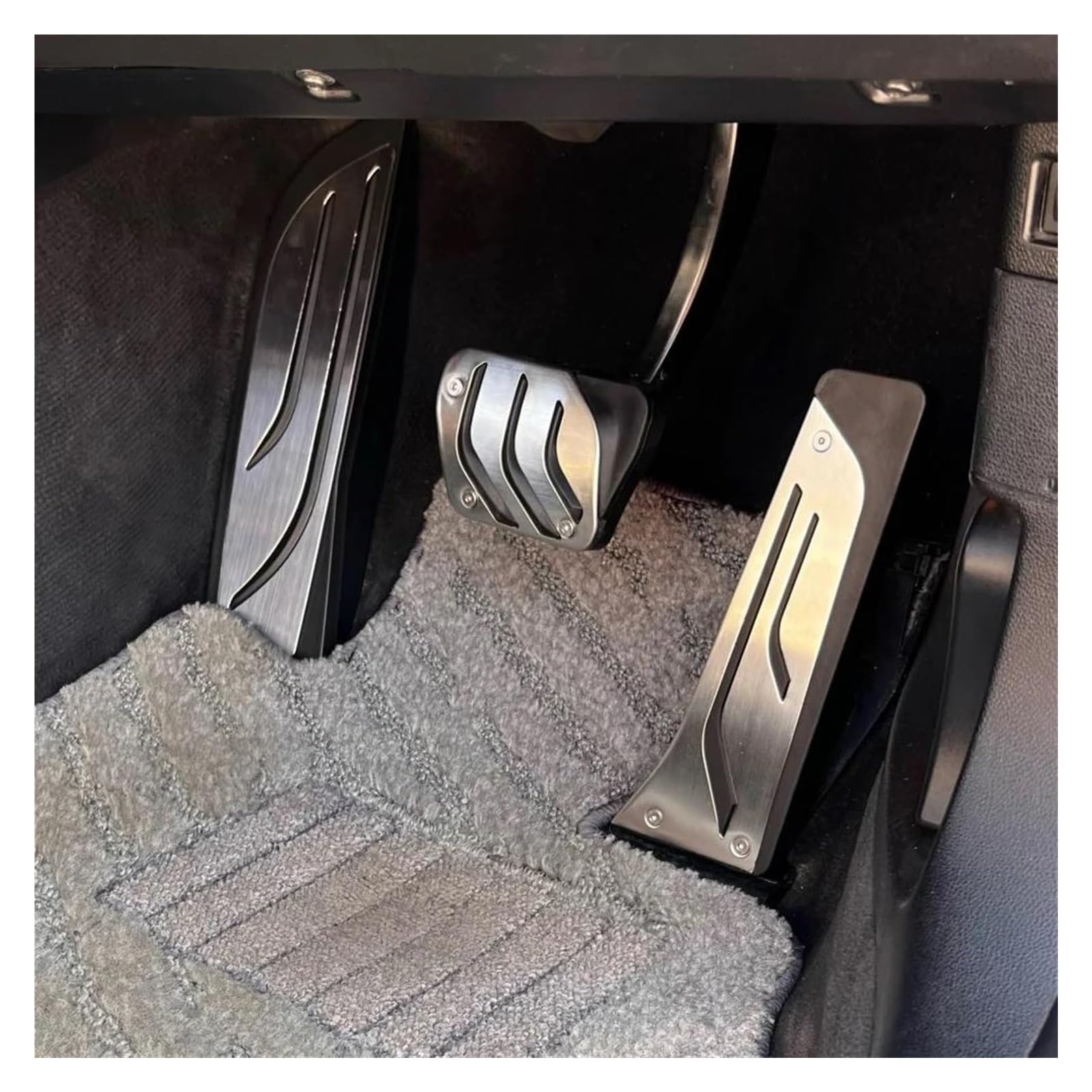 pedali auto Per BMW Per 1 2 3 4 5 6 Serie Per X1 Per X3 Per X5 Per X6 F10 F20 F30 G20 G10 RHD Auto Acciaio Inox Resto Piede Pedale Copertura Pedali(AT with rest)