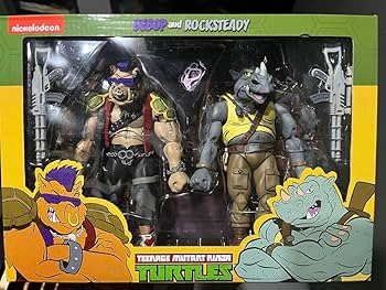 タートルズ　ビーバップ　ロックステディ　フィギュア JOYTOY 1/18 アクションフィギュア タートルズ ビーボップ