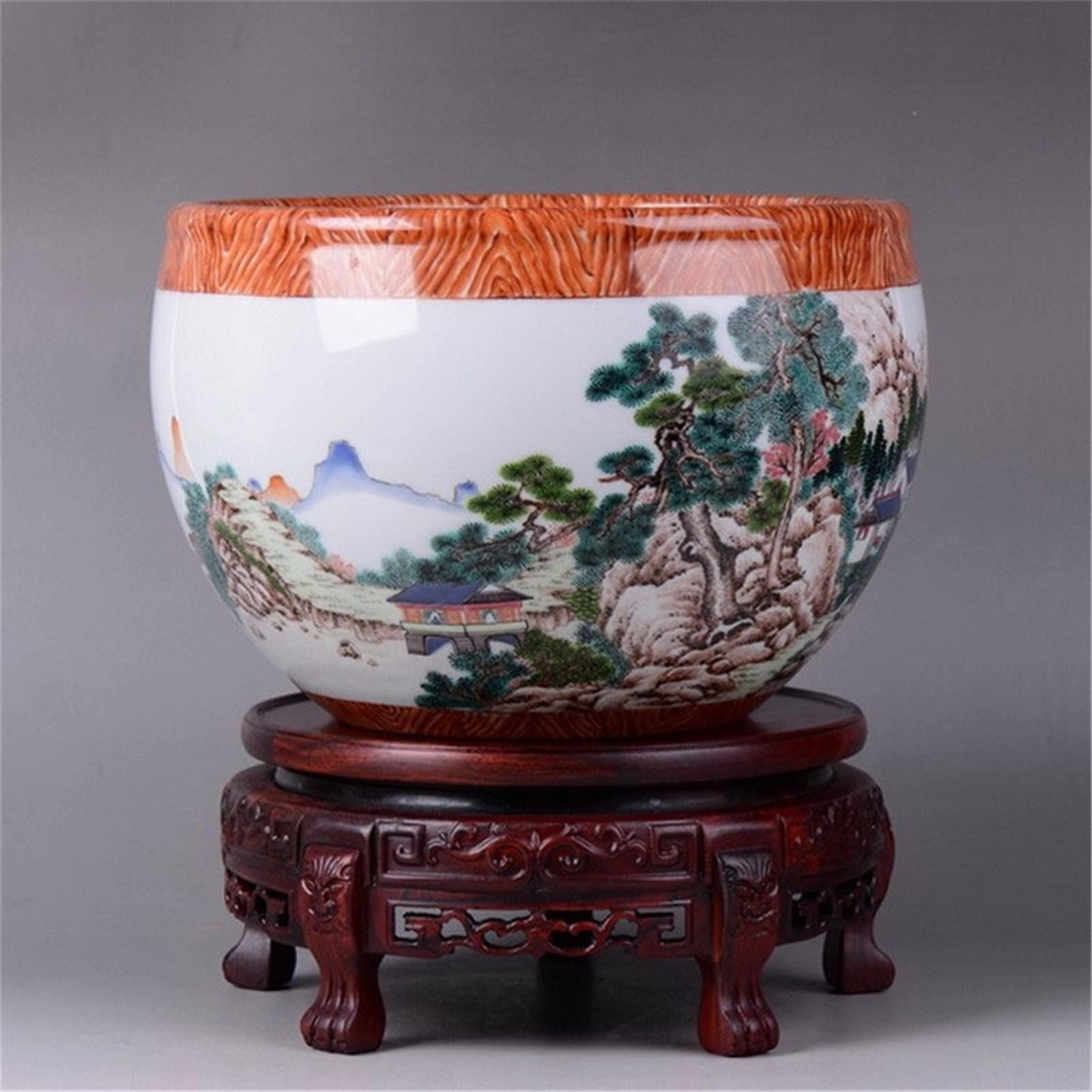 Vase Podest Stand Sockel im chinesischen Stil mit Fuß aus rotem Rosenholz, for Vase, Teekanne, Topf, Präsentationssockel Bonsai Ständer