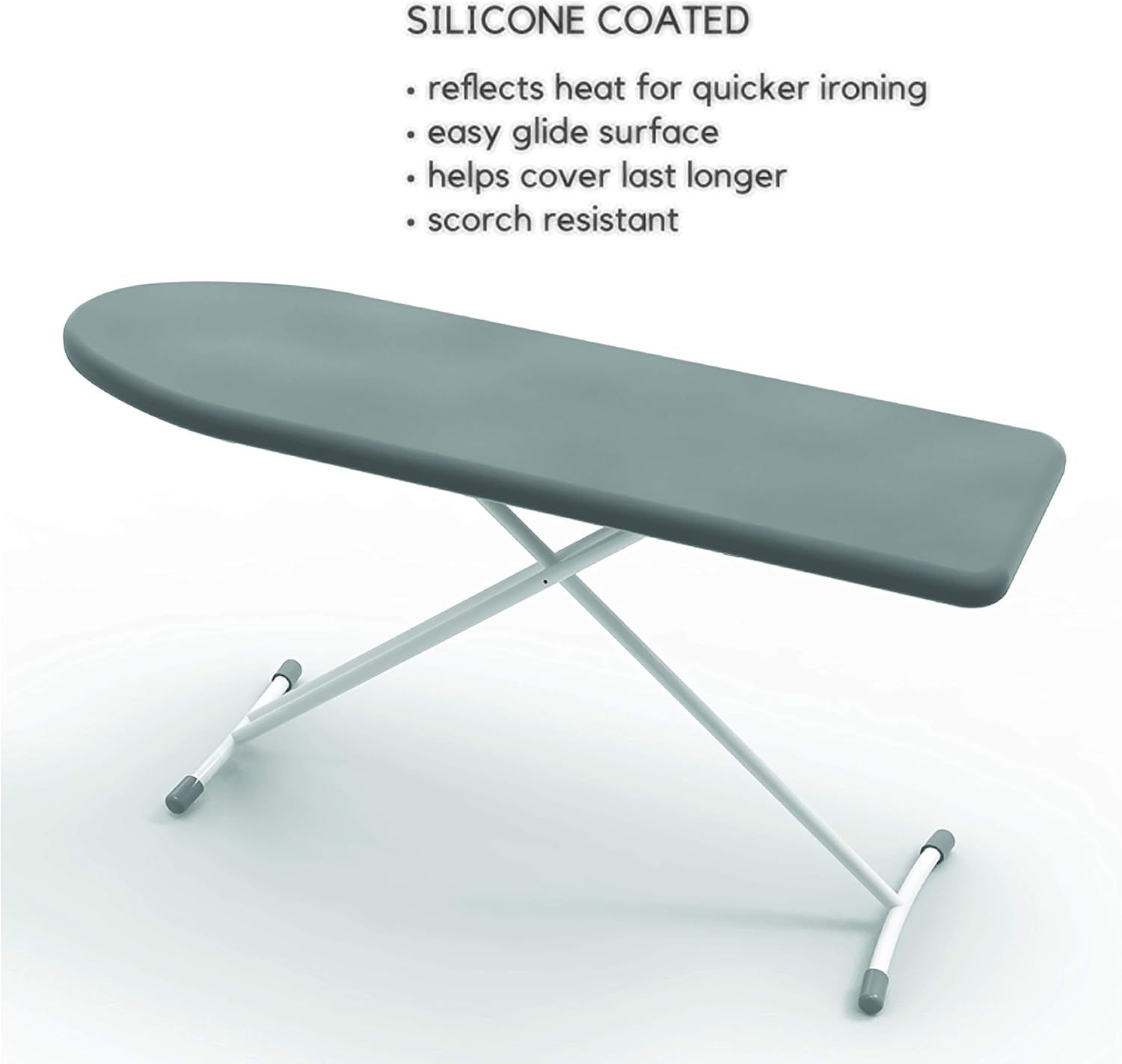 Simplify Ironing Board Cover and Pad | Silicone Coated | Scorch Resistant | Thick Padding | Elastic Edge | Hook and Loop Fasteners | Standard Size 15x54 | 2 Pack | Plum Pink