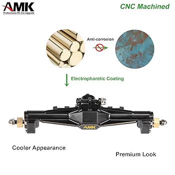 AMK⭐︎ AMK 174g TRX4M Brass Portal Axles Front Rear Complete Set