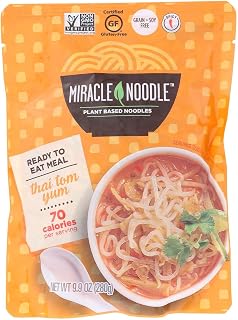 MIRACLE NOODLE, Rte Meal, Thai Tom Yum, Pack of 6, Size 10 OZ, (Gluten Free Vegan)6