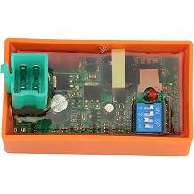 WOOSTAR 4 Pin DC CDI with DIP Switch Replacement for 50cc 70cc 90cc 110cc 125cc ATV 4 Wheeler Quad Scooter Dirt Pit Bike Go Kart