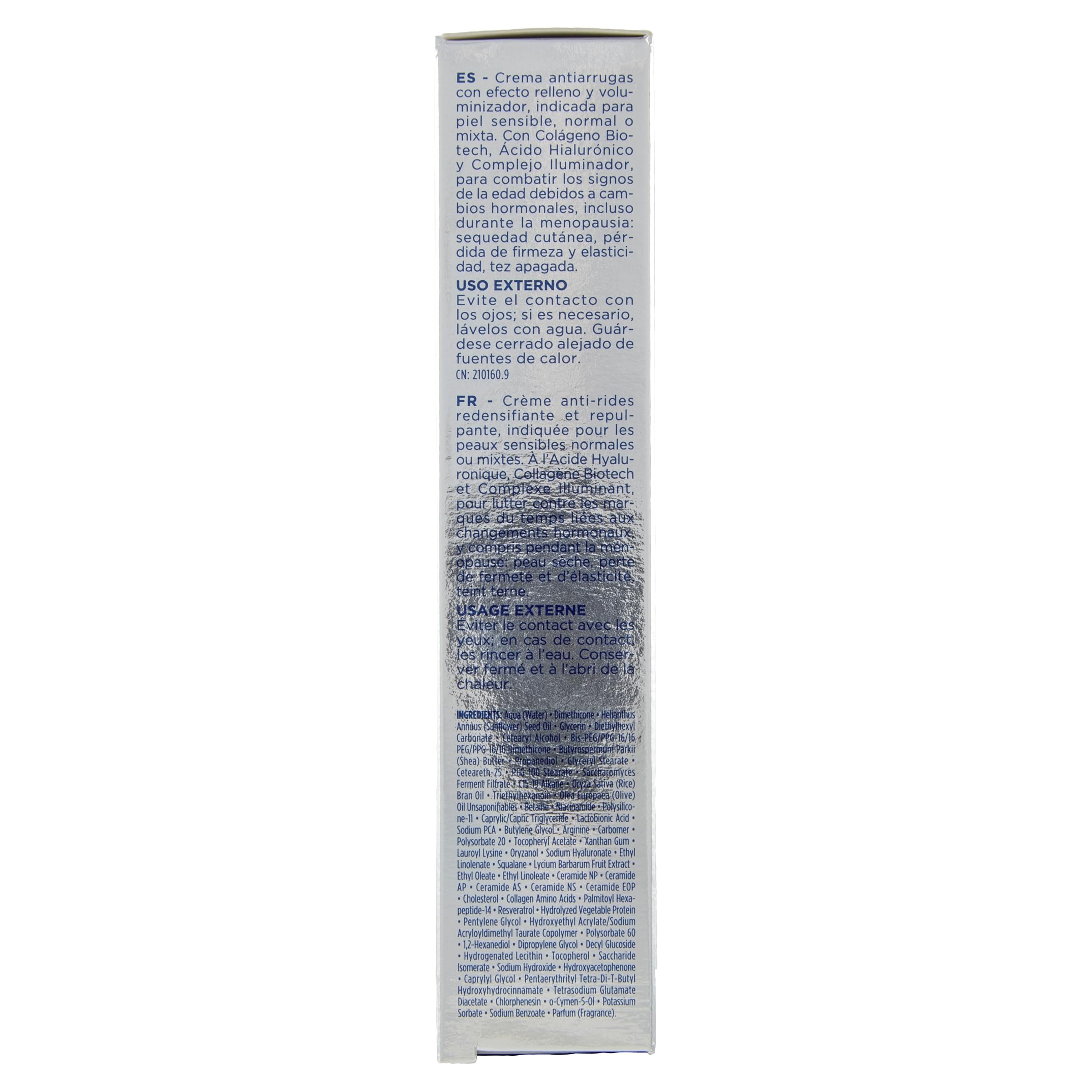 Rilastil Progression(+) Crème Anti-Rides Repulpante, Soin Rides Marquées, Anti-Âge, Peaux Matures, Collagène et Acide Hyaluronique, 40 ml