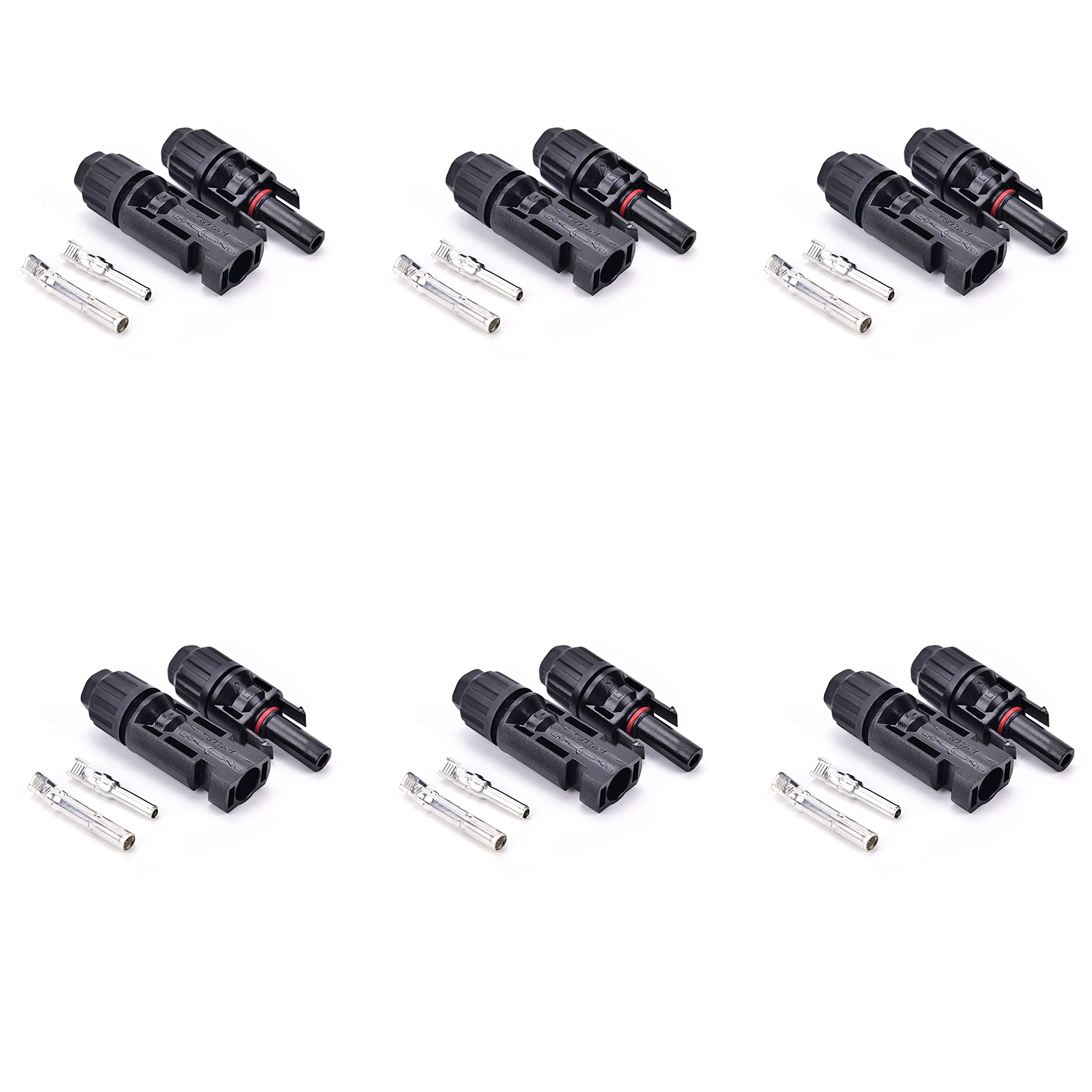 DELTA ENERGY Solar MC4 Connector, T1 MC4 Connector 1in 1out (Pack of 6) (1500V/50A) for Solar Panels Suitable for Solar Off- Grid and On - Grid System (Pack of 6) (B09LVJ9MFZ) Amazon Price History, Amazon Price Tracker