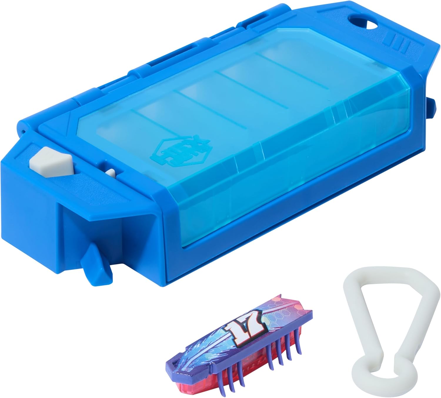 HEX Bots Nano On-The-Go Launcher with 1 Bonus Flash Nano, Autonomous Mini Robot Sensory Toy and Carrying Case, Toy Playsets for Kids Ages 3 and up