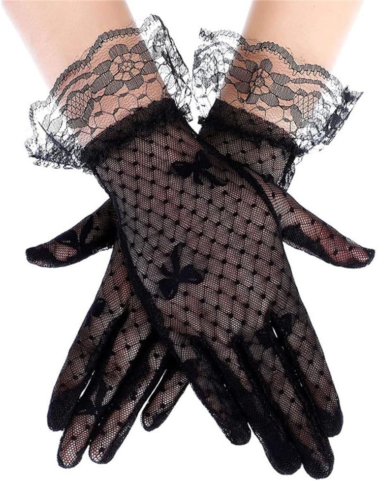 Women's Sun Protection Gloves, mesh lace Etiquette