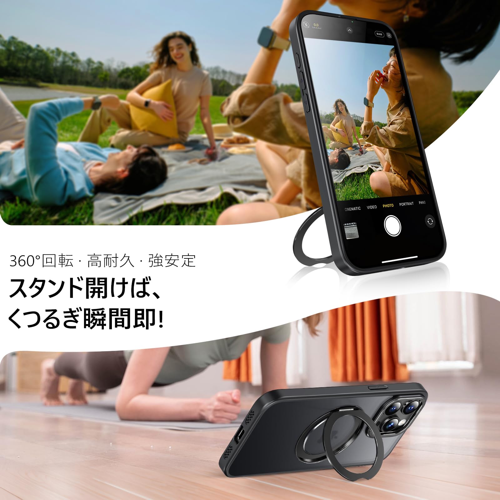 Amazon.co.jp: KWATUNG iphone 15 pro 用 ケース magsafe対応 い