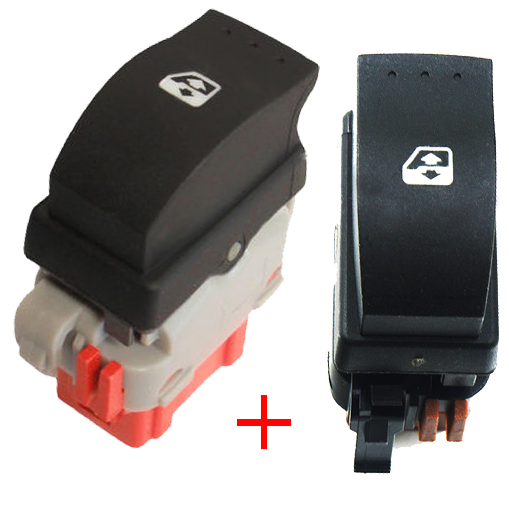 Partsline (Lot de 2) Bouton de Lève-Vitre Électrique Avant Gauche ET Avant Droit compatible avec Interstar, Movano A, Master II - 2540000QAB 8200057321 4408721