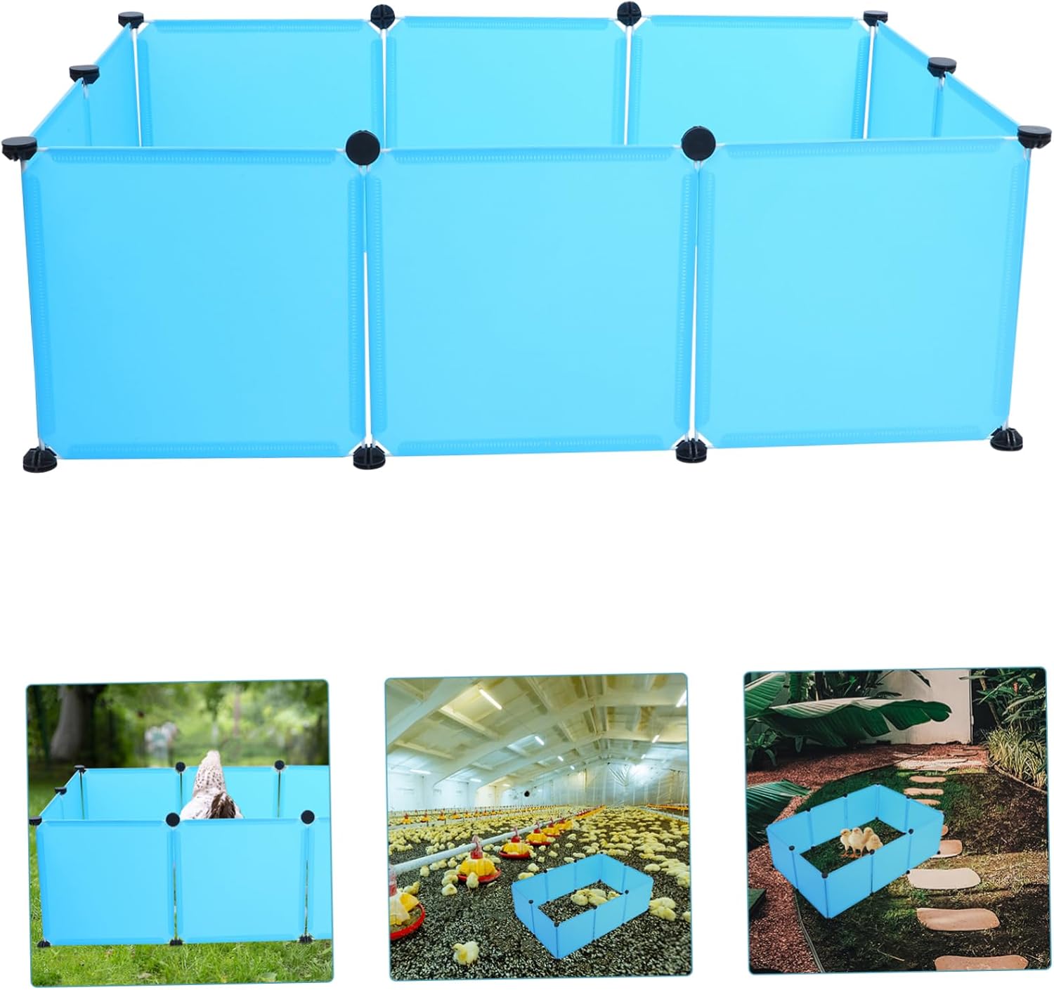 1Set Indoor Pet Playpen Spacious Enclosure for Hamsters Rabbits Chicks Ducks Easy Assembly Storage Versatile Safety Fence for Indoor Outdoor Use
