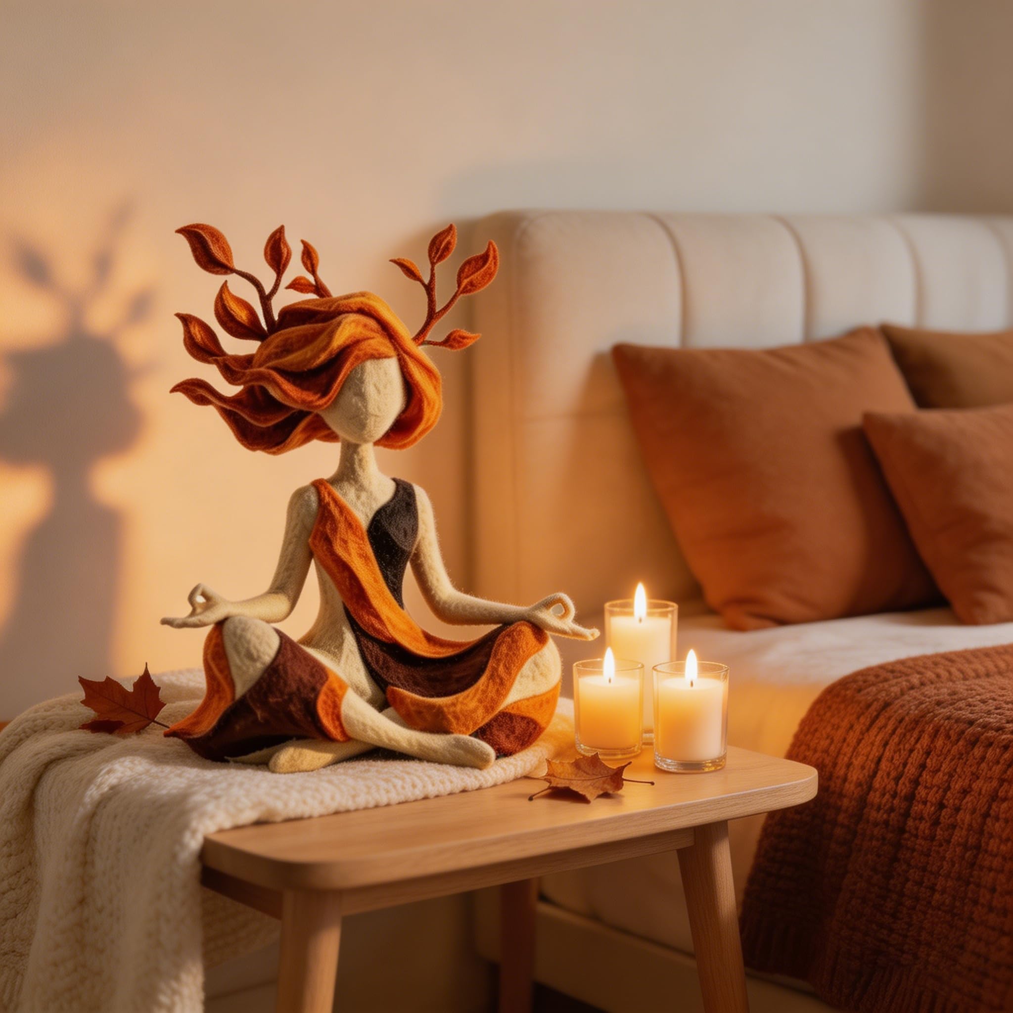 Serenity Growth | Inner Harmony Sculptural Figurine – Meditation Sculpture Figurine, Mindfulness Yoga Statue Decor, Abstract Resin Art for Living Room Bedroom Desk, Relaxation Gift — view 3