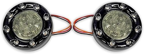 Miniatura 2 de Custom Dynamics ProBEAM Rear 1157 Bullet Ringz CromoRojo