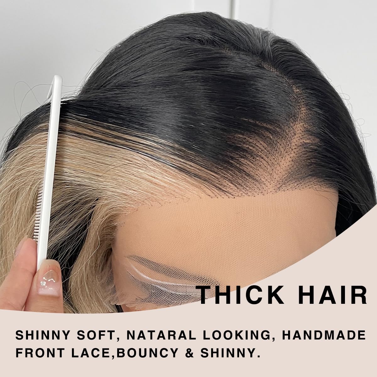 13x6 Glueless Synthetic Body Wave Lace Front Wig