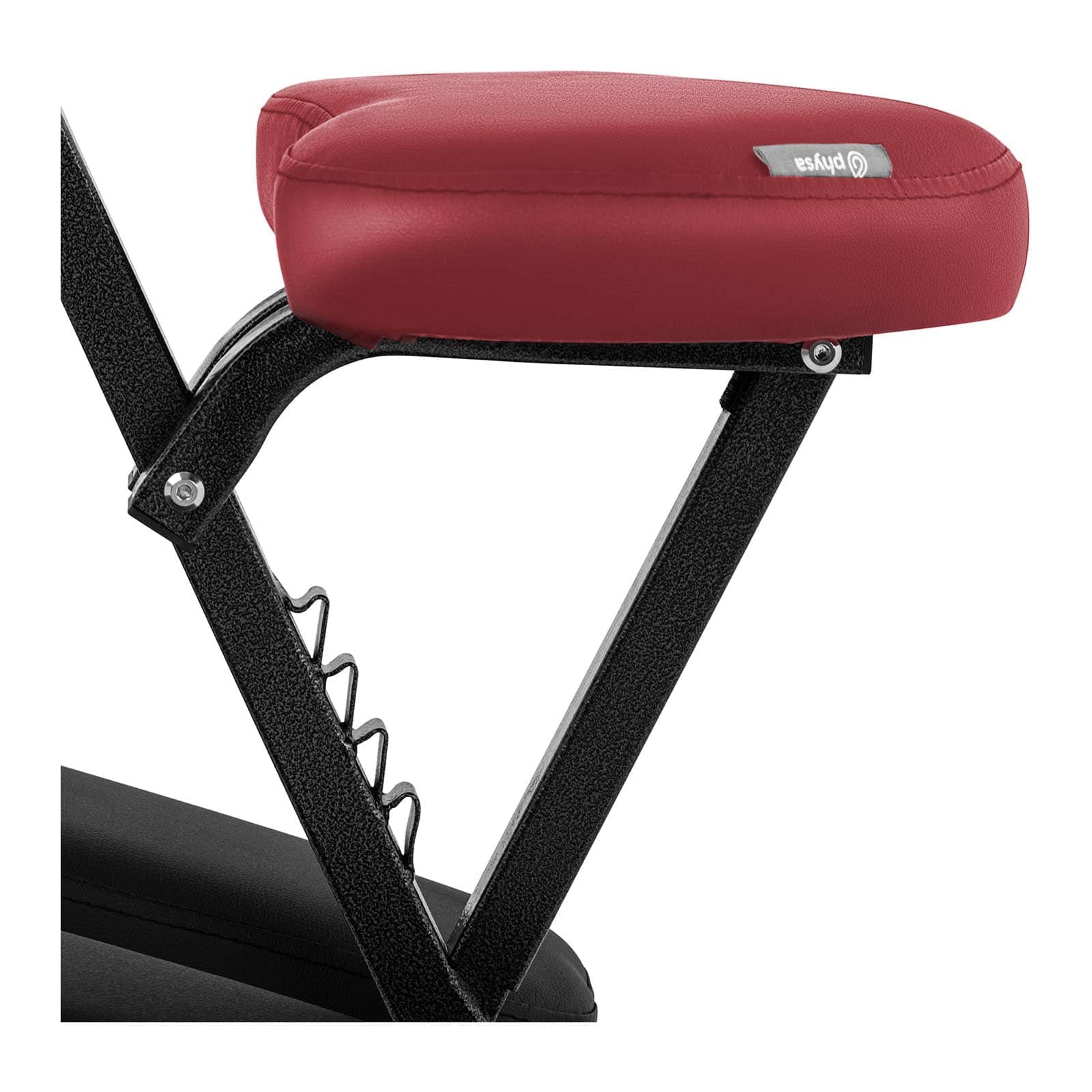Physa Silla de Masaje Portátil Montpellier Red 160 kg Estructura Acero PVC