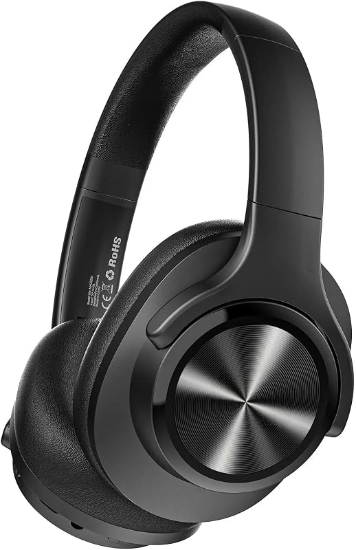 Oraolo Mission 200 Bluetooth Headphones, Wireless Over-Ear Bluetooth with 3 EQ Modes,60H Playtime,Low Latency HiFi Stereo Foldable Lightweight Headset,Deep Bass for Home Office Cellphone PC Ect,Black