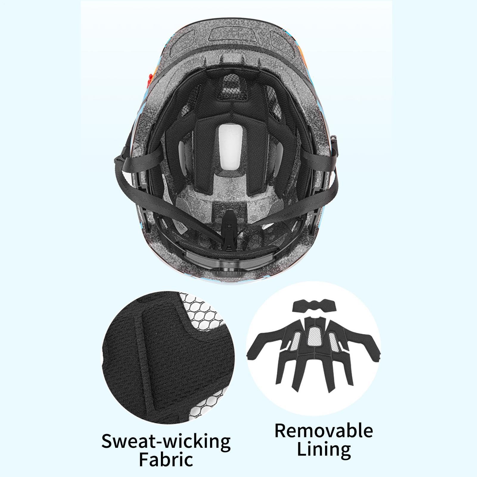 Casco Per Skateboard Antigraffio Traspirante | Casco da Bici per Ciclismo Per Bambini, Ragazzi E Bambine, Arrampicata, Monopattino, Bicicletta, Sci E Skateboard,
