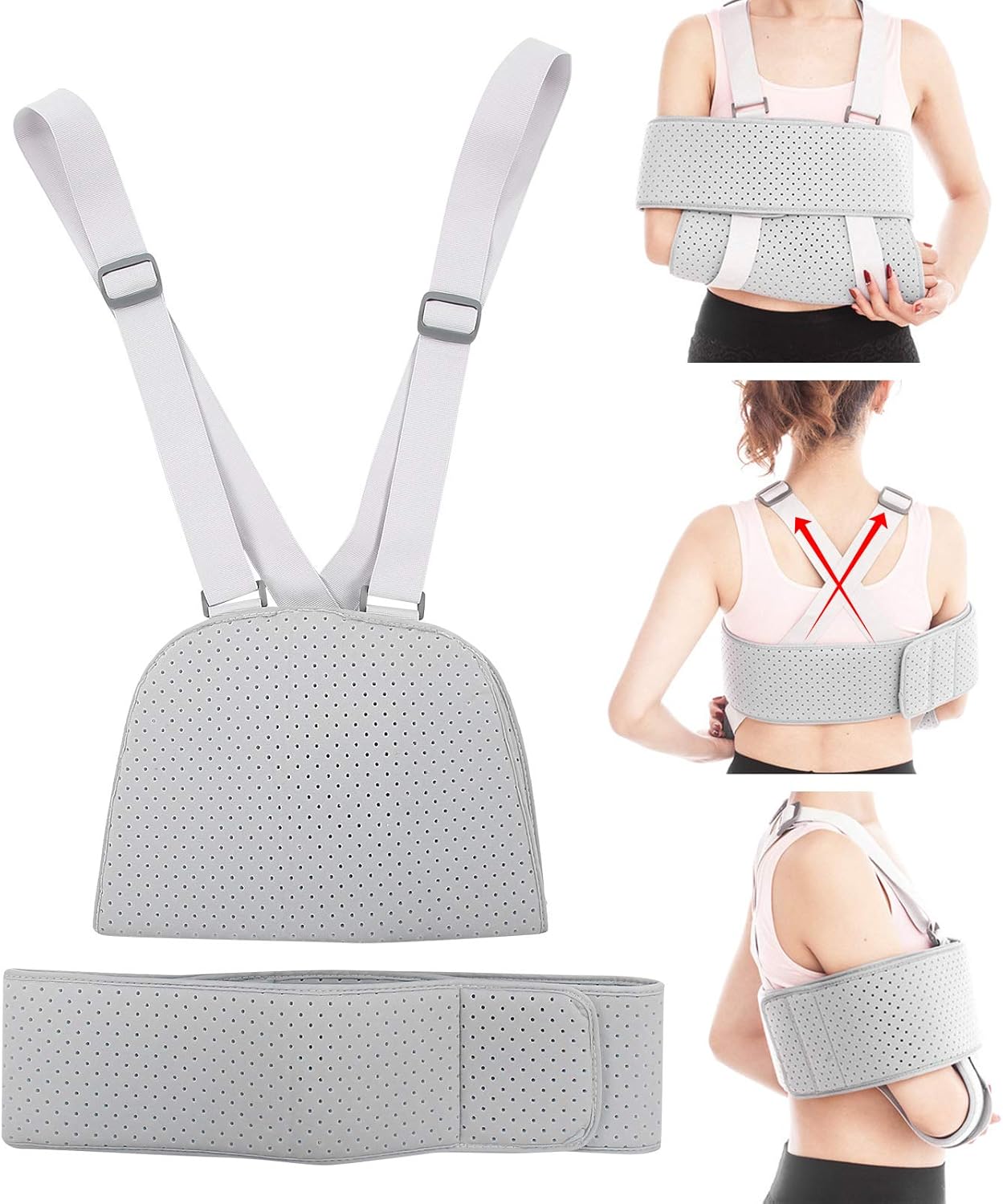 Milltrip Arm Sling Support with Fixing Band for Broken Fractured Dislocation Sprains