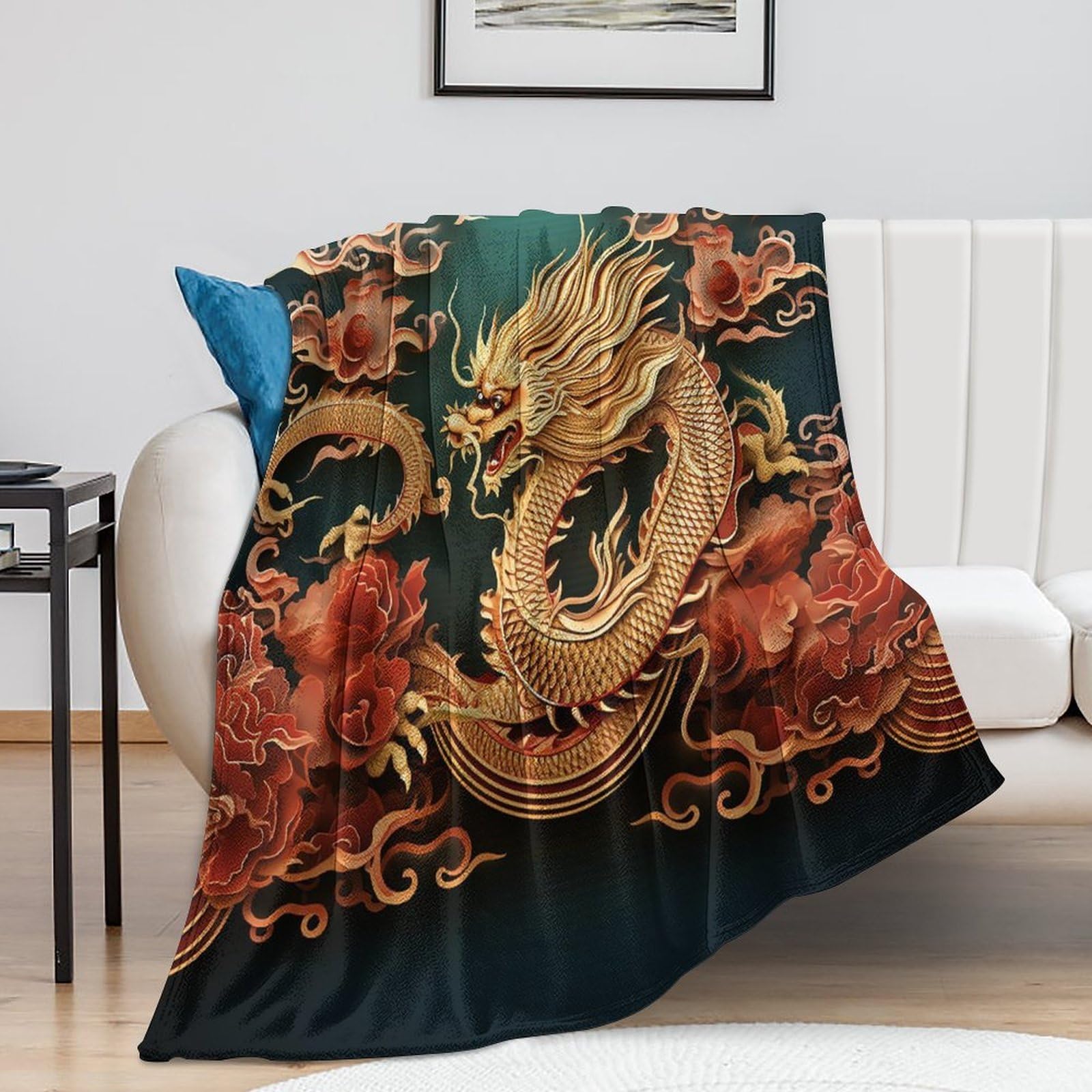 Couverture de lit dragon pour des soirées d'hiver cocooning au chaud