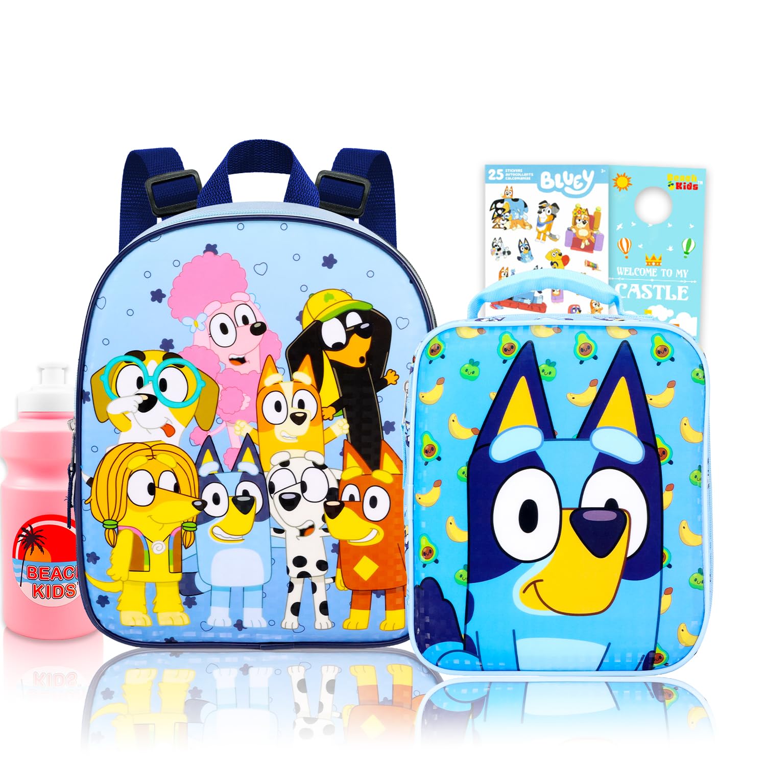 b.box Bluey ブルーイ　ランチバッグ 保冷バッグ Amazon.co.jp: Bluey ミニバックパック ランチボックスセット - 11