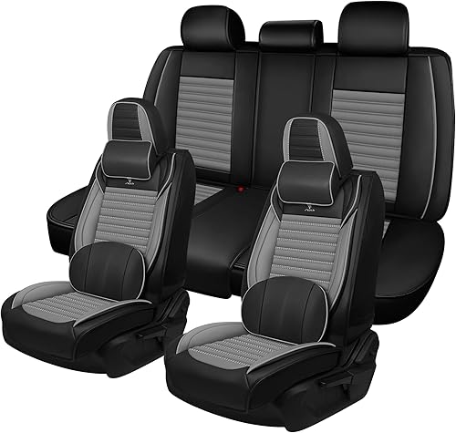 Miniatura 24 de Seat Covers Fit for Mini Convertible 2009-2025 Premium Leather Car Seat Covers, Waterproof Non-Slip and Airbag Compatible, Fashion Car Seat Black