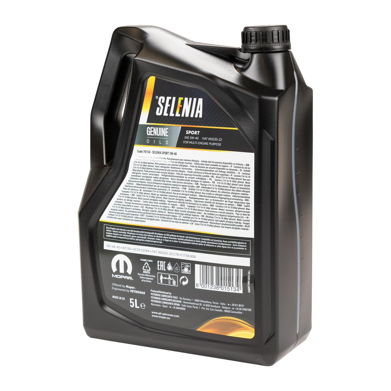 Olio motore Selenia Sport 5W-40 OE 14145015