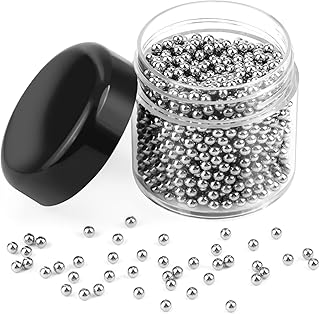 Lot de 1500 Billes Nettoyantes Carafe à décanter, 3mm Réutilisables Perles de Nettoyage en Acier Inoxydable, Billes Carafe à Vin pour Carafe à décanter Bouteilles Vases