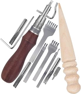 OKUMEYR Leather Stitching Kit for DIY Leather Crafts and Handmade Work
